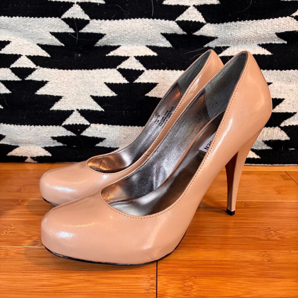 Trinitie Blush Steve Madden Stiletto Pump Heel Neutral Platform sz 9.5 w/ box